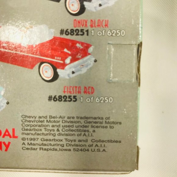 Gearbox 1997 Vintage 1957 Chevy Bel Air Convertible Serial #05365 Pedal Car New - Picture 7 of 10